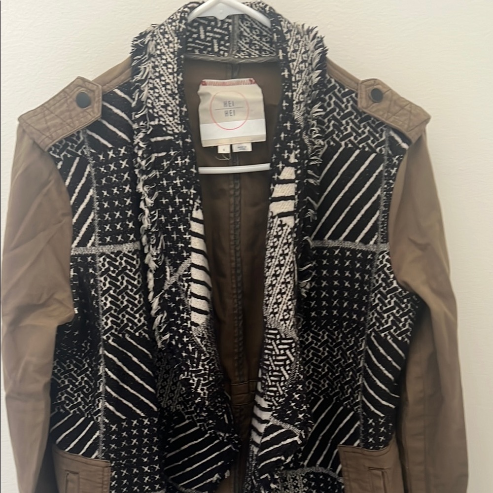 Anthropologie Black and Brown Jacket
